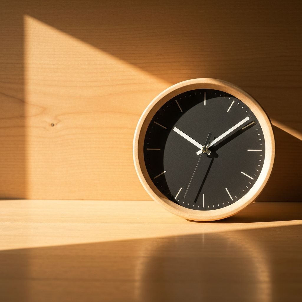 Reloj representando ritmos circadianos