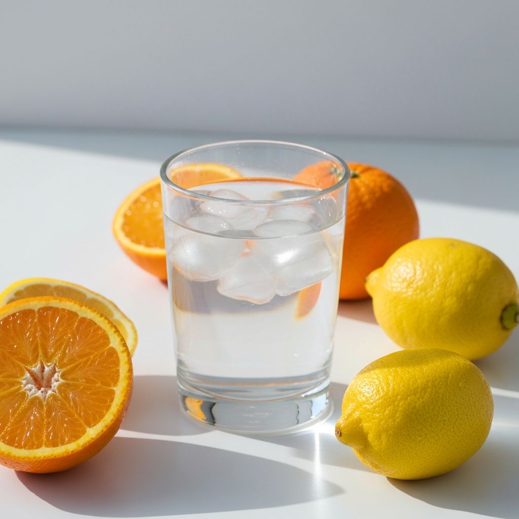 Agua fresca con cítricos
